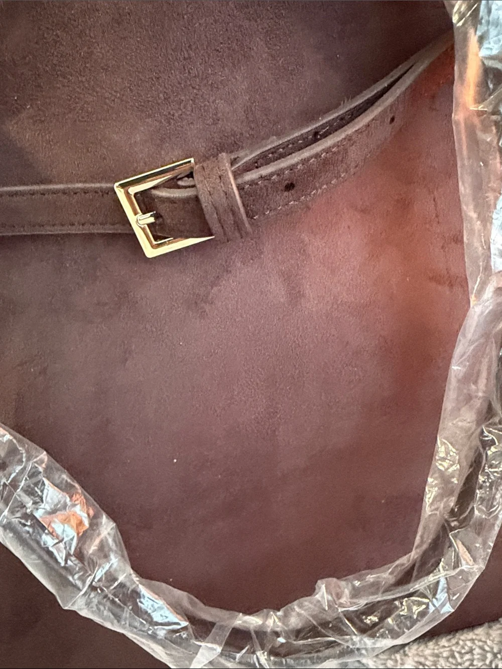 Abercrombie & Fitch Brown Suede Tote Bag